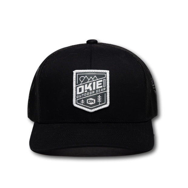 OKIE HAT - GEAR BADGE - BLACK/BLACK