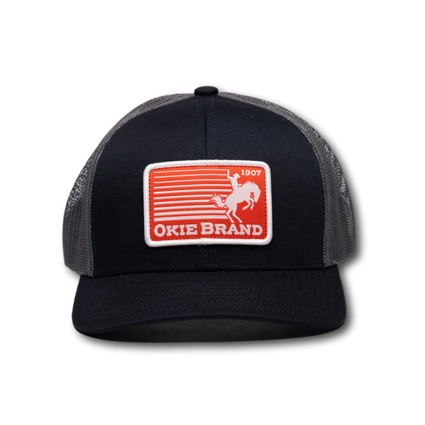 OKIE HAT - RETRO BRONC RODEO - NAVY/GRAY
