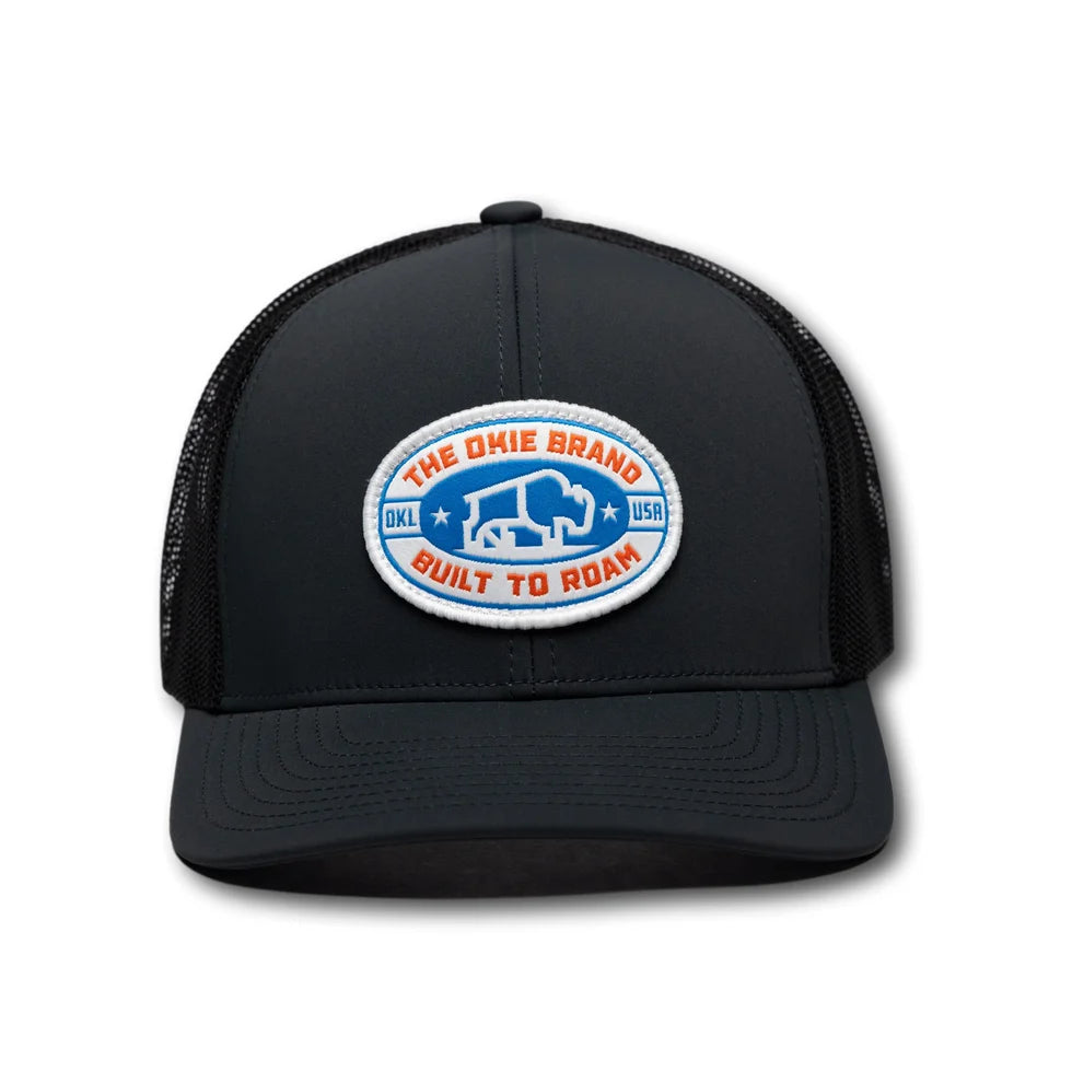 OKIE HAT - BUILT TO ROAM - GRAY/BLACK