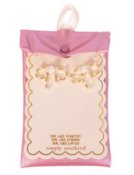 GOLD & PEARL CUTESY BOW EARRINGS