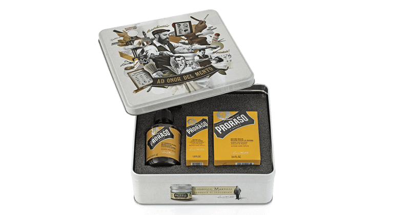 PRORASO BEARD CARE TIN - WOOD AND SPICE