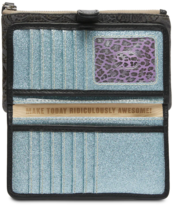 CONSUELA SLIM WALLET STEELY