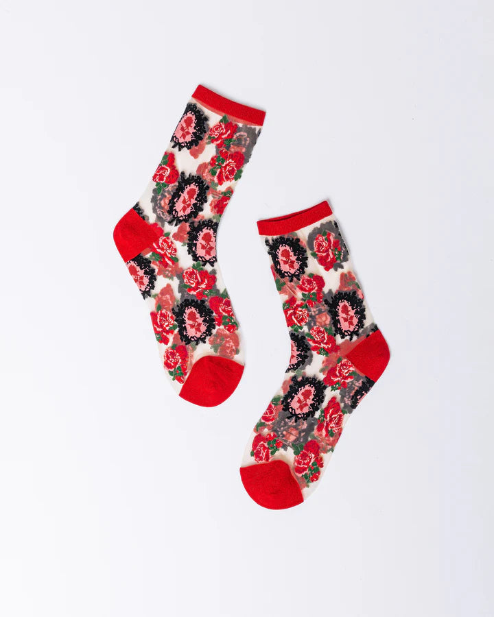 SOCK CANDY -CAMEO ROSE SHEER SOCKS - Pharm Favorites by Economy Pharmacy