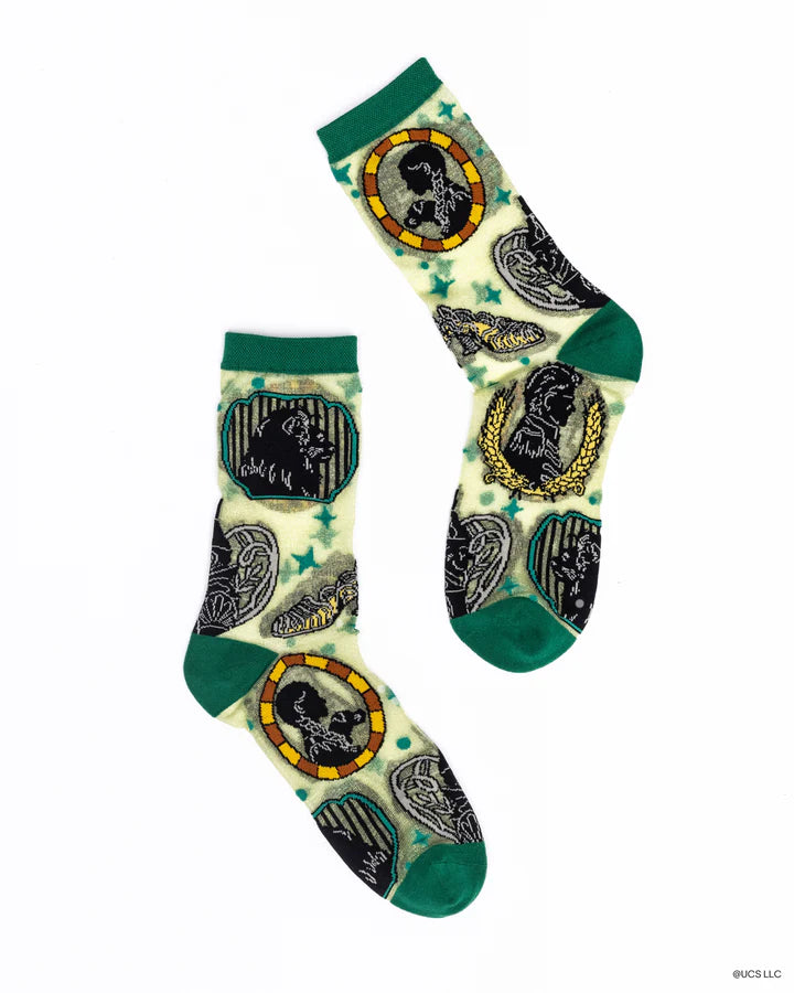 SOCK CANDY - WICKED ALL ROADS LEAD TO OZ SHIMMER SHEER CREW SOCK