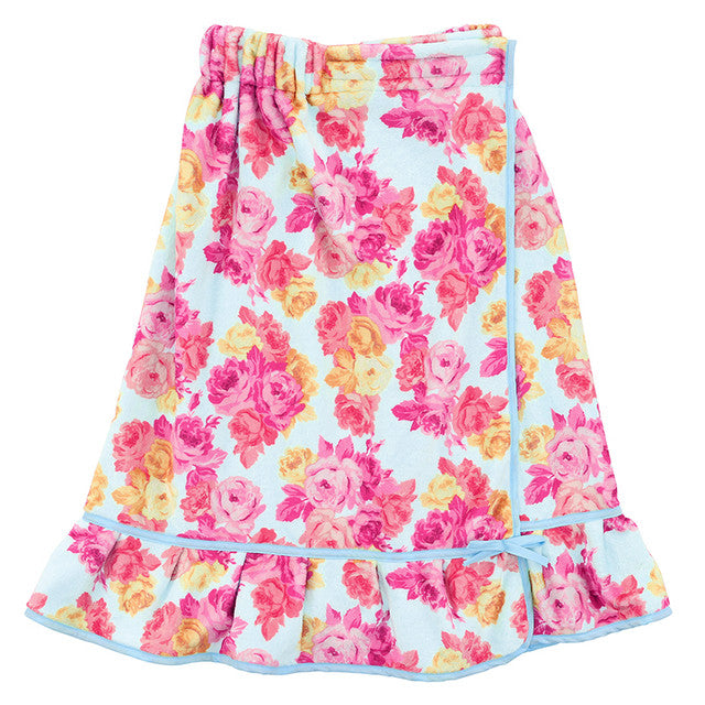 SPA WRAP - SPA BLUE AND ROSES