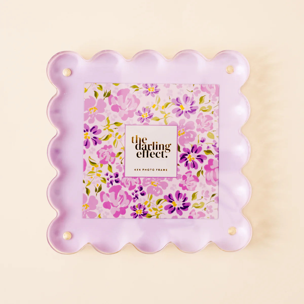 SQUARE SCALLOPED ACRYLIC FRAME