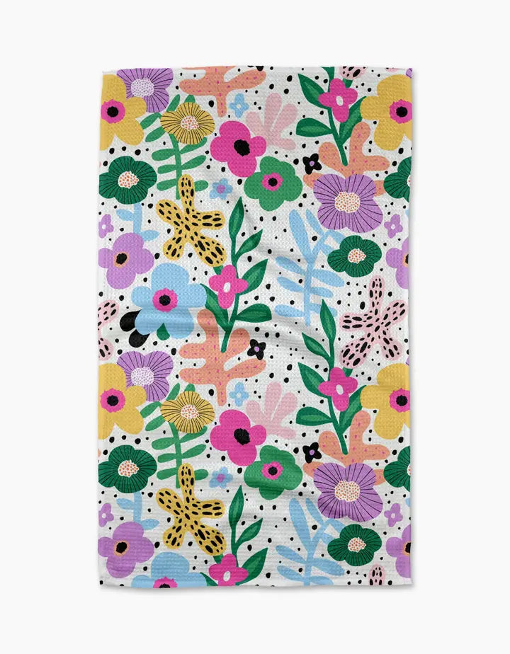 GEOMETRY TEA TOWEL - FLORALS