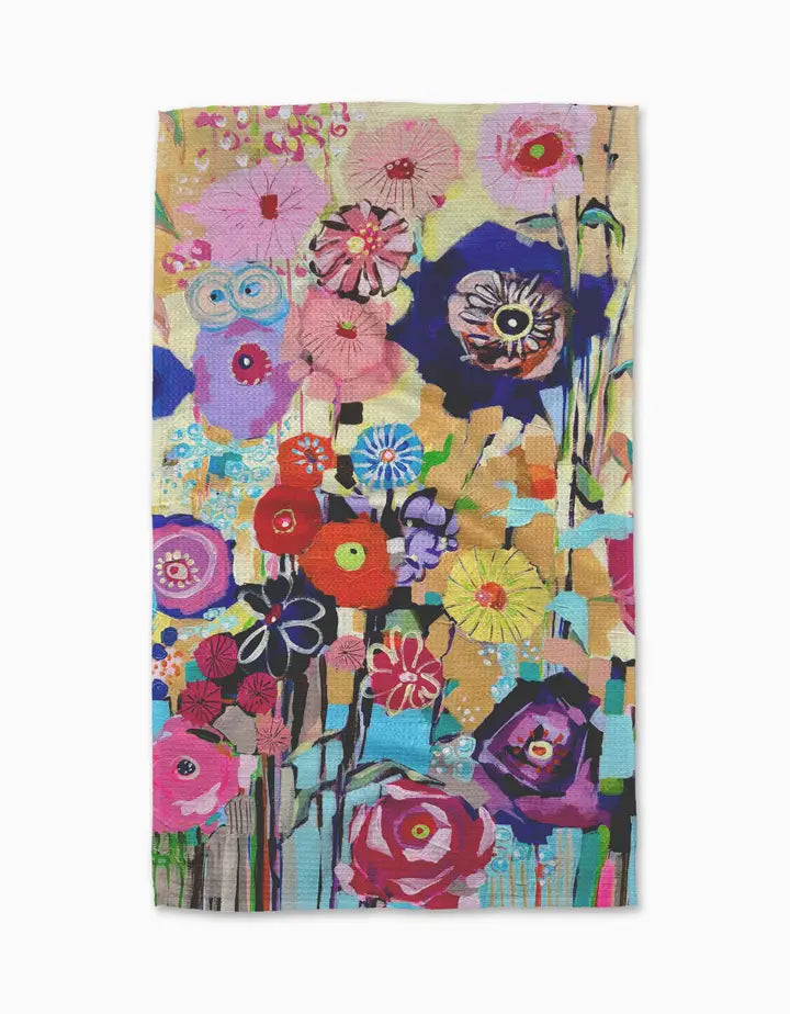 GEOMETRY TEA TOWEL - FLORALS