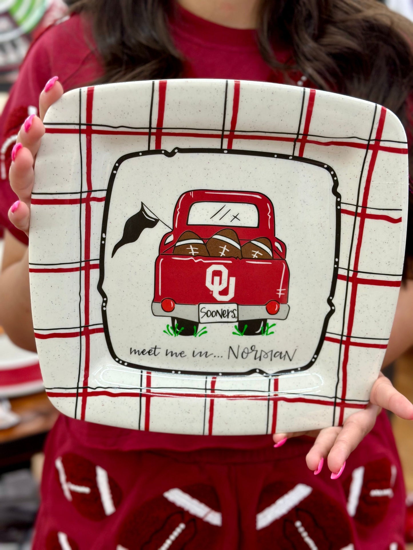 Oklahoma Sooners Meet Me In... Norman Platter - Pharm Favorites by Economy Pharmacy
