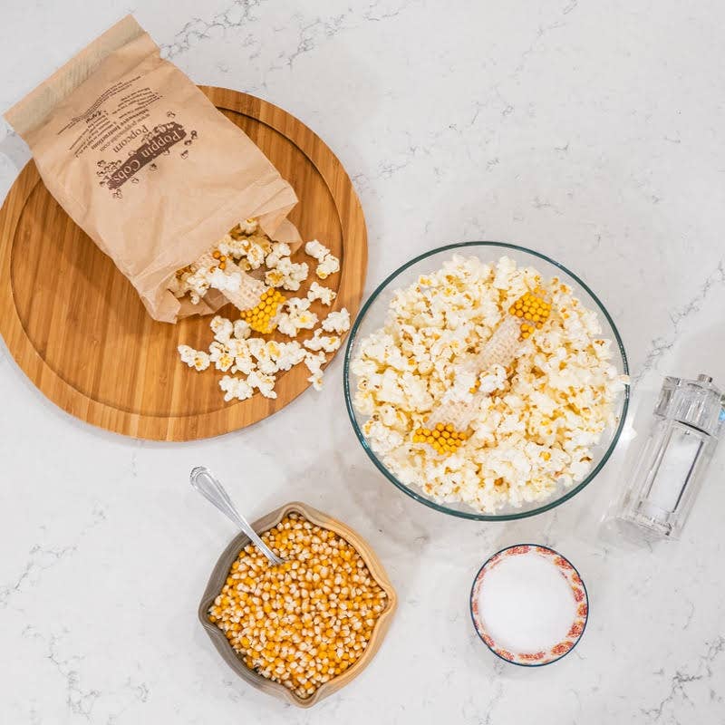 Popcorn on the Cob - Poppin Cobs Microwave Popcorn - 3 Pack