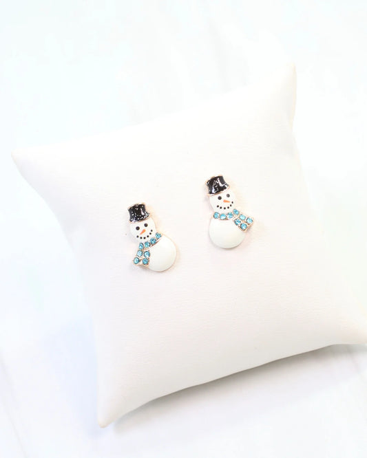 NORTH POLE SNOWMAN EARRING