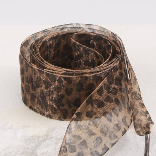 ANIMAL SATIN ORGANZA PAIR SHOE LACES
