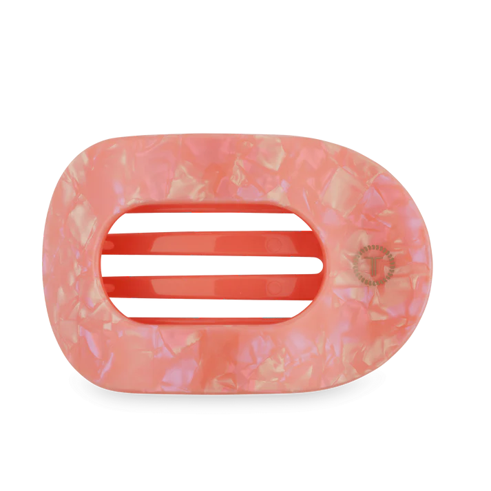 TELETIES DREAMSICLE LARGE FLAT ROUND HAIR CLIP