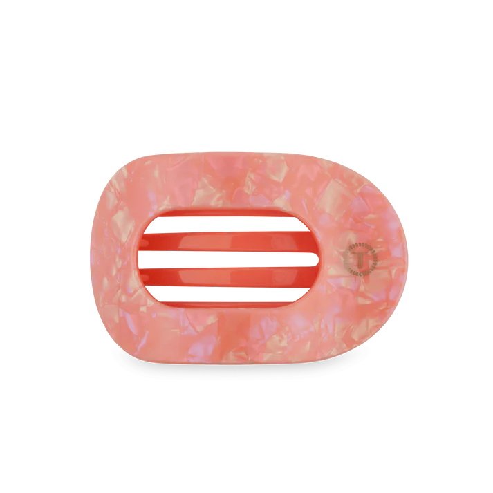 TELETIES DREAMSICLE MEDIUM FLAT ROUND HAIR CLIP