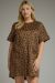 BROWN LEOPARD MINI DRESS