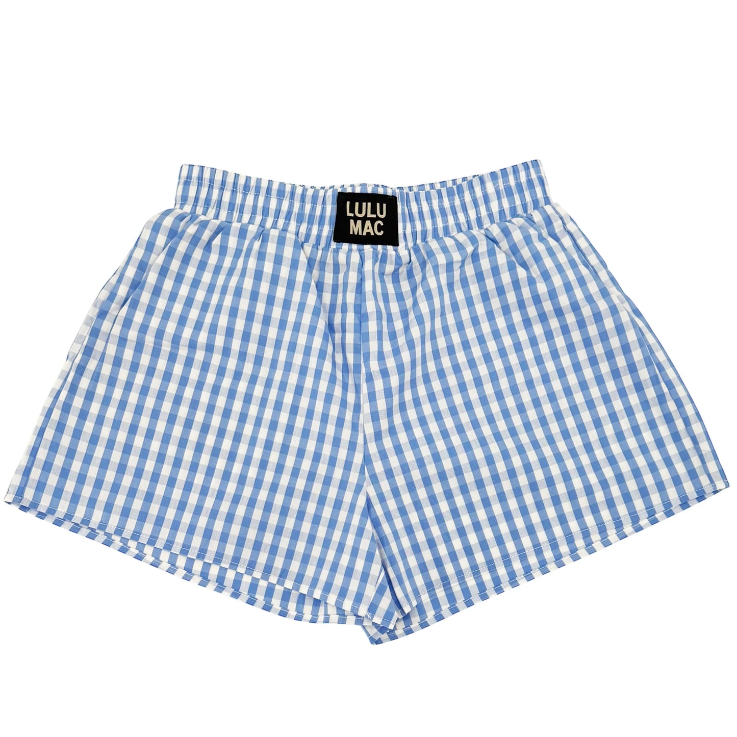 LADIES GINGHAM BOXER SHORTS