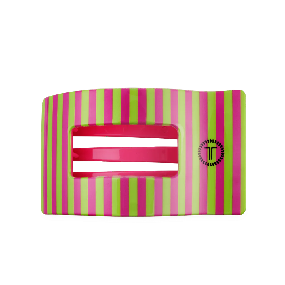 TELETIES FLAT RECTANGLE HAIR CLIP - SUMMER CRUSH