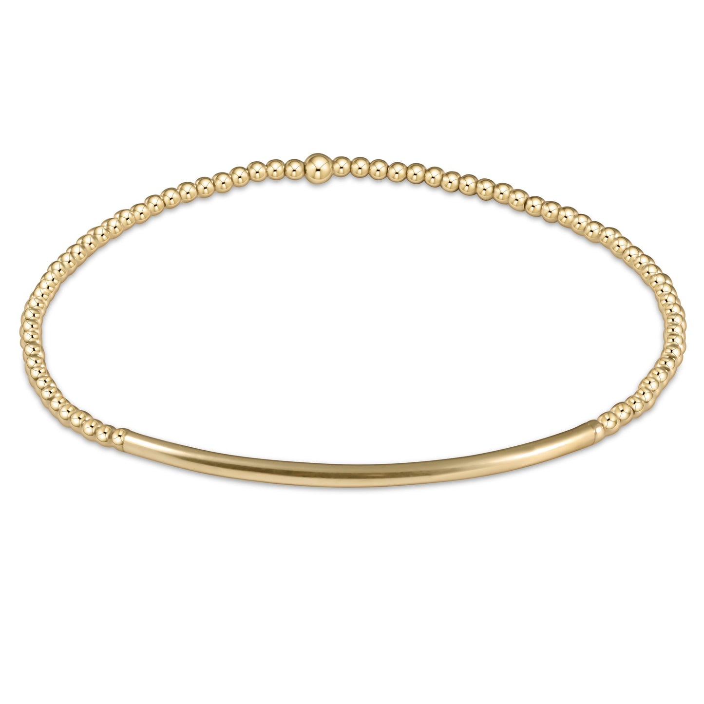 BLISS BAR GOLD 2MM BRACELET