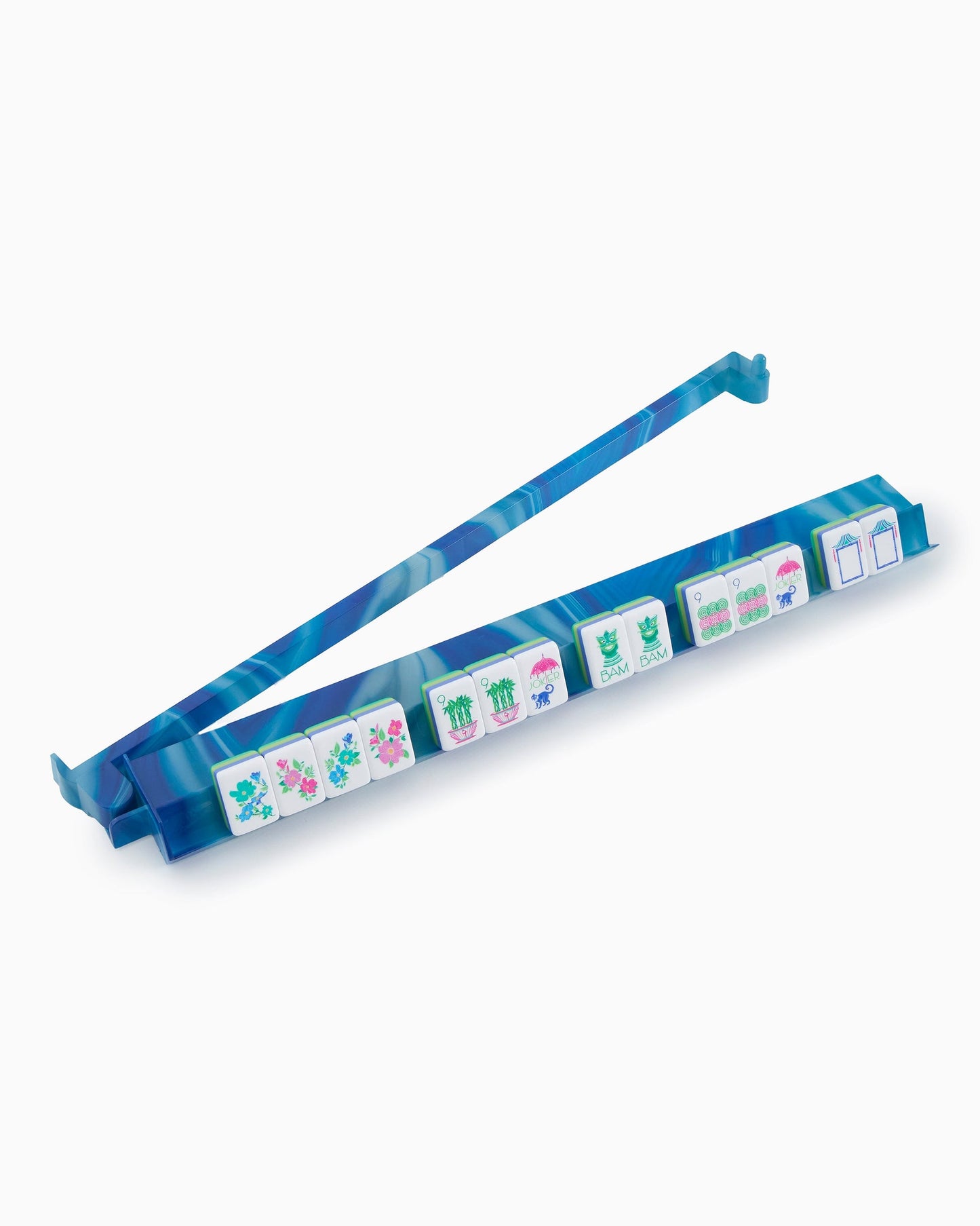 OH MY MAHJONG RACK & PUSHER SET - BLUE LACE AGATE