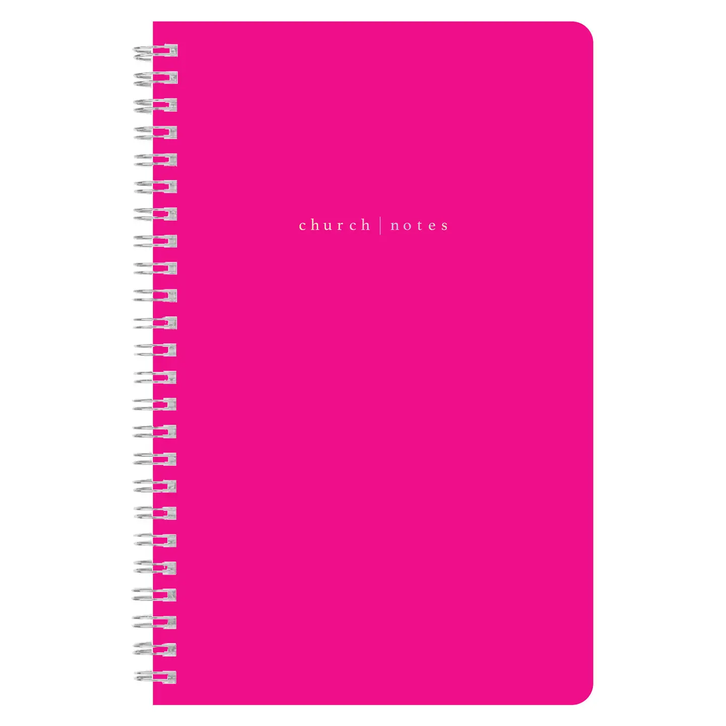 CHURCH NOTES HOT PINK SPIRAL NOTEBOOK - GIRL, OPEN YOUR BIBLE