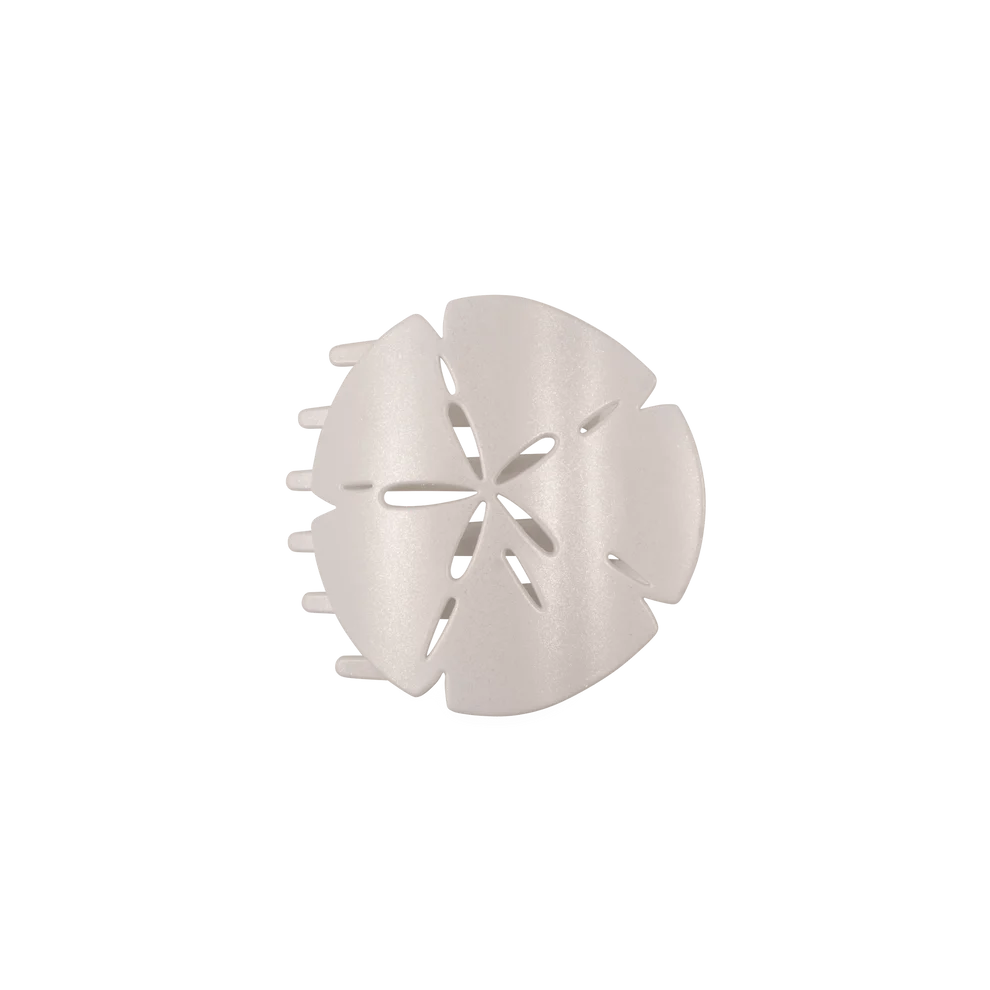 TELETIES FLAT SHAPED HAIR CLIP - SAND DOLLAR
