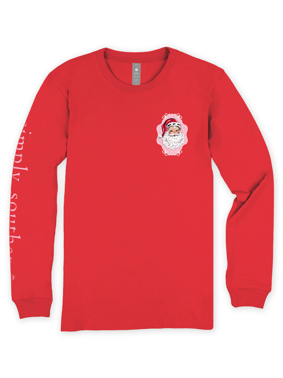 BELIEVE SANTA RED LONG SLEEVE TEE
