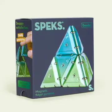 GEODE MAGNETIC FIDGET SET - CHROME PYRAMID