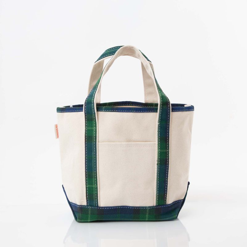 PLAID HANDY OPEN TOP TOTE