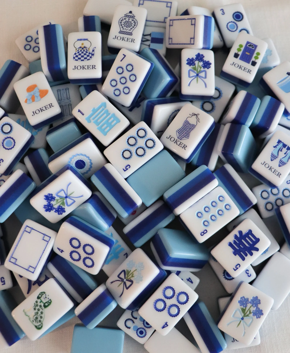 SOMETHING BLUE MAHJONG TILES