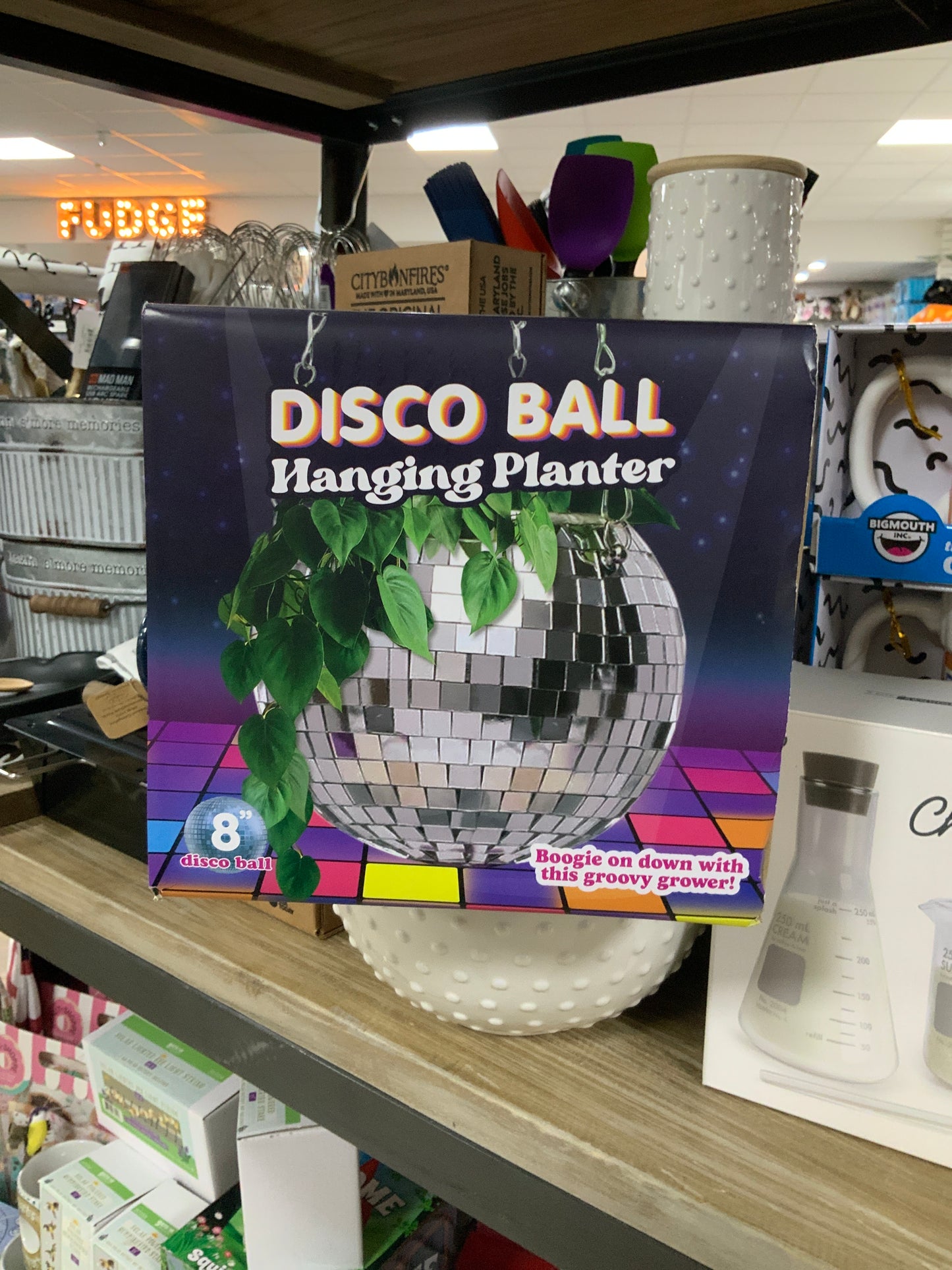 Disco Ball Hanging Planter