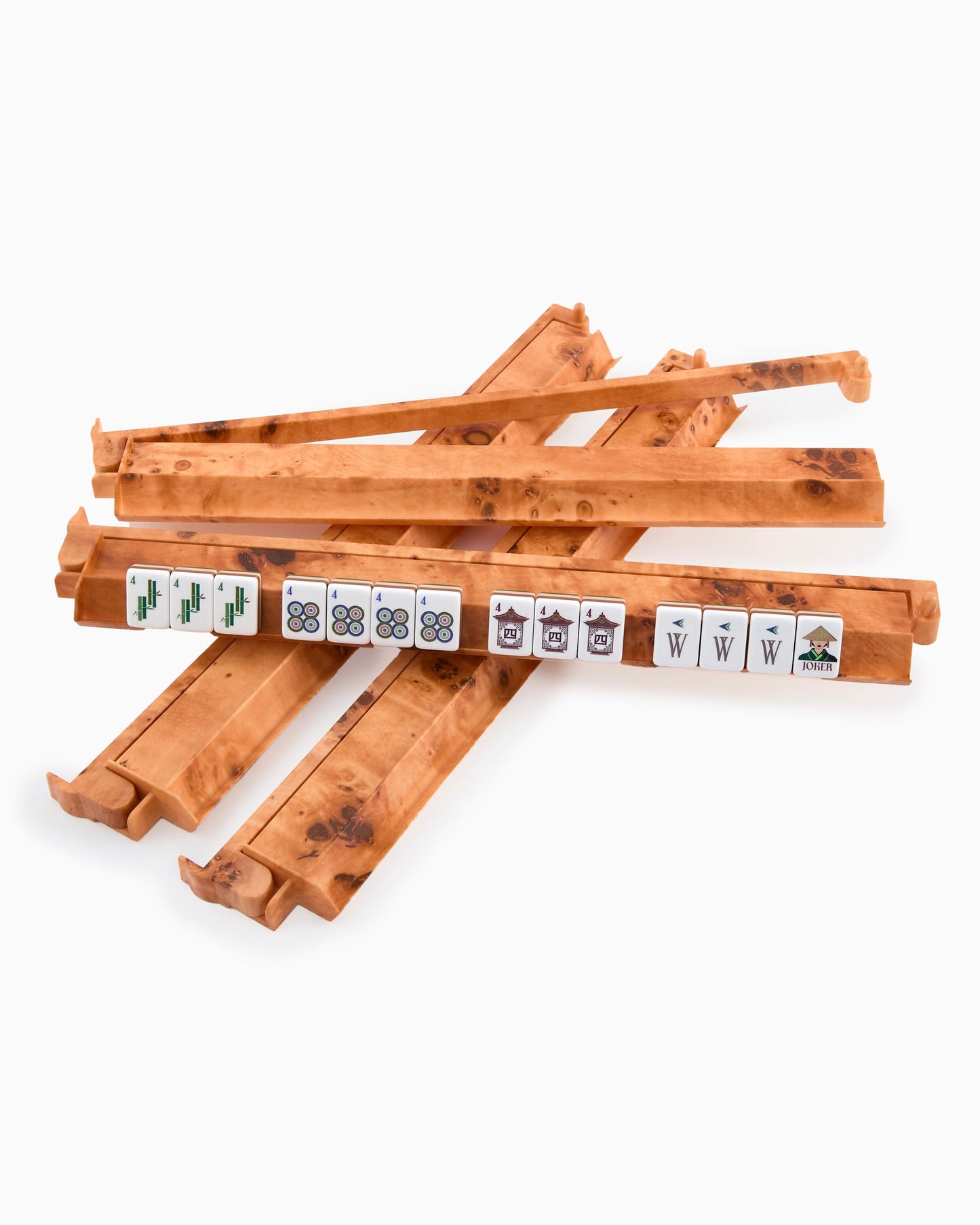 OH MY MAHJONG RACK & PUSHER SET - BURL