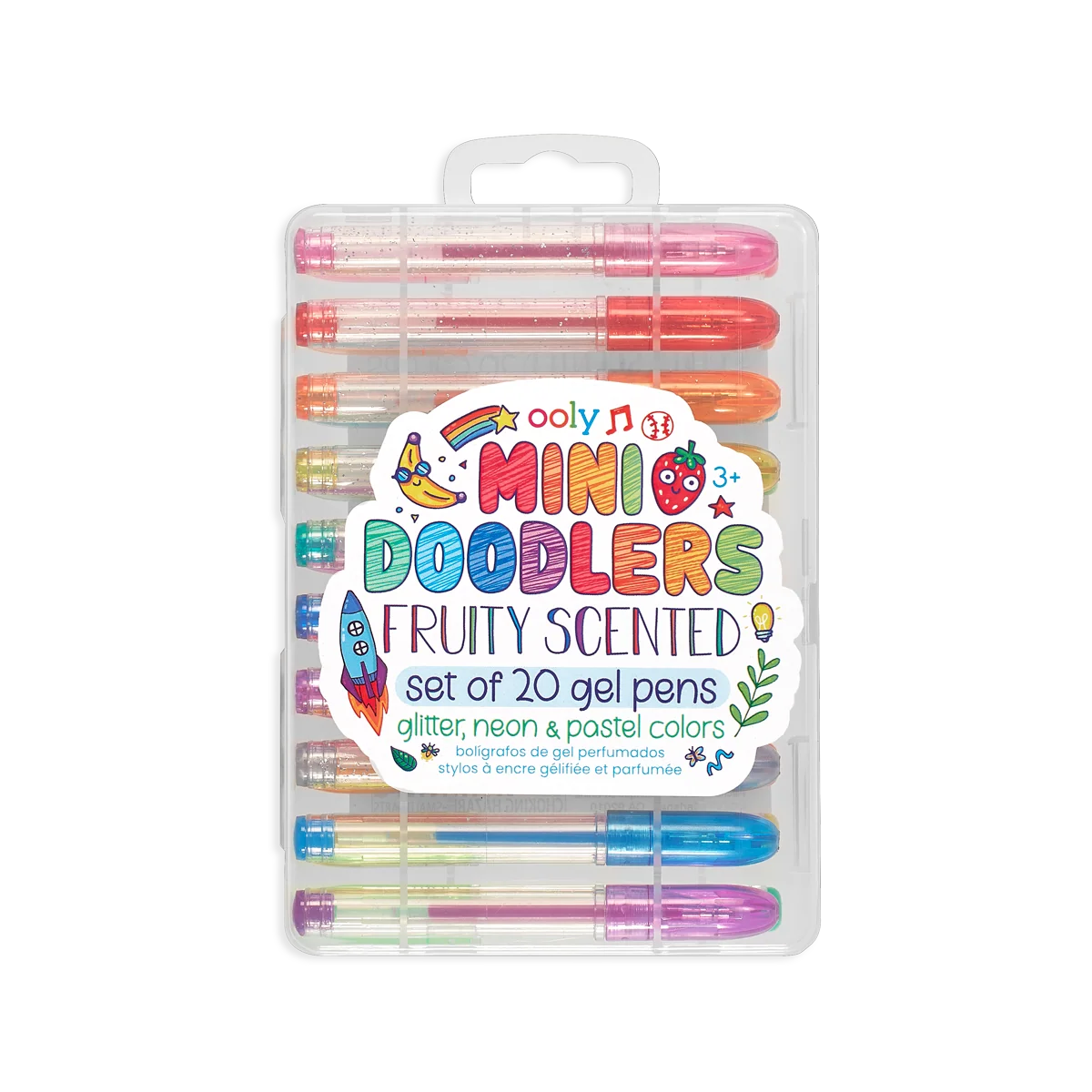 MINI DOODLERS: FRUITY SCENTED GEL PENS SET OF 20