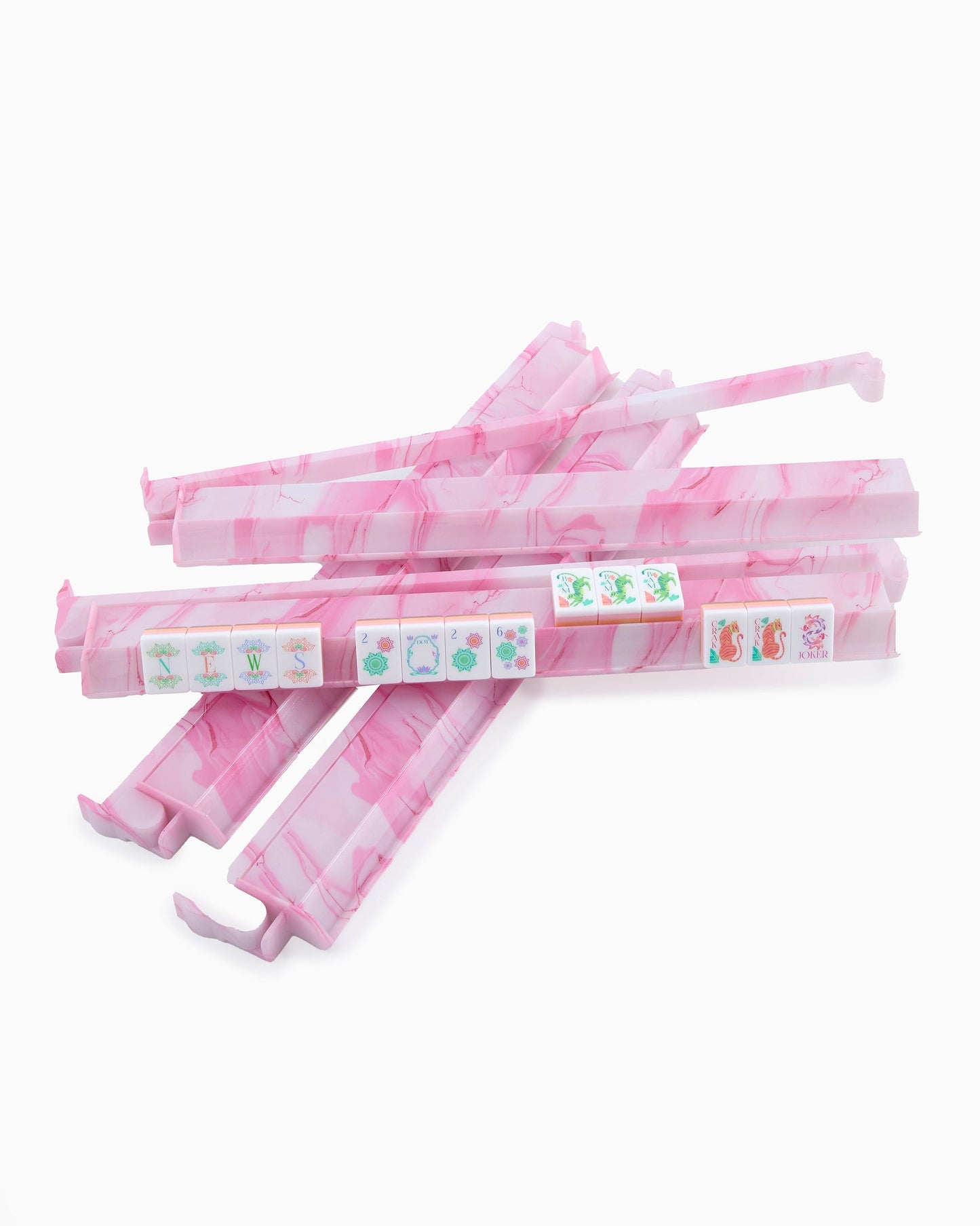 OH MY MAHJONG RACK & PUSHER SET - PINK QUARTZ