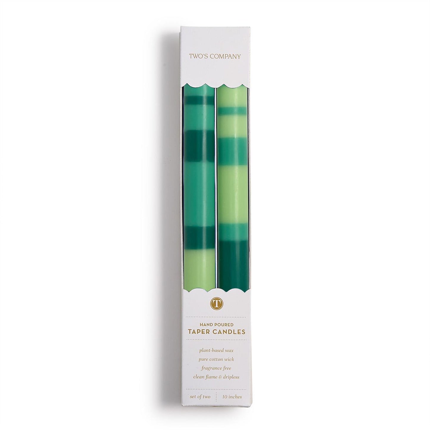 MULTI LAYER 10" TAPER CANDLES - SET OF 2