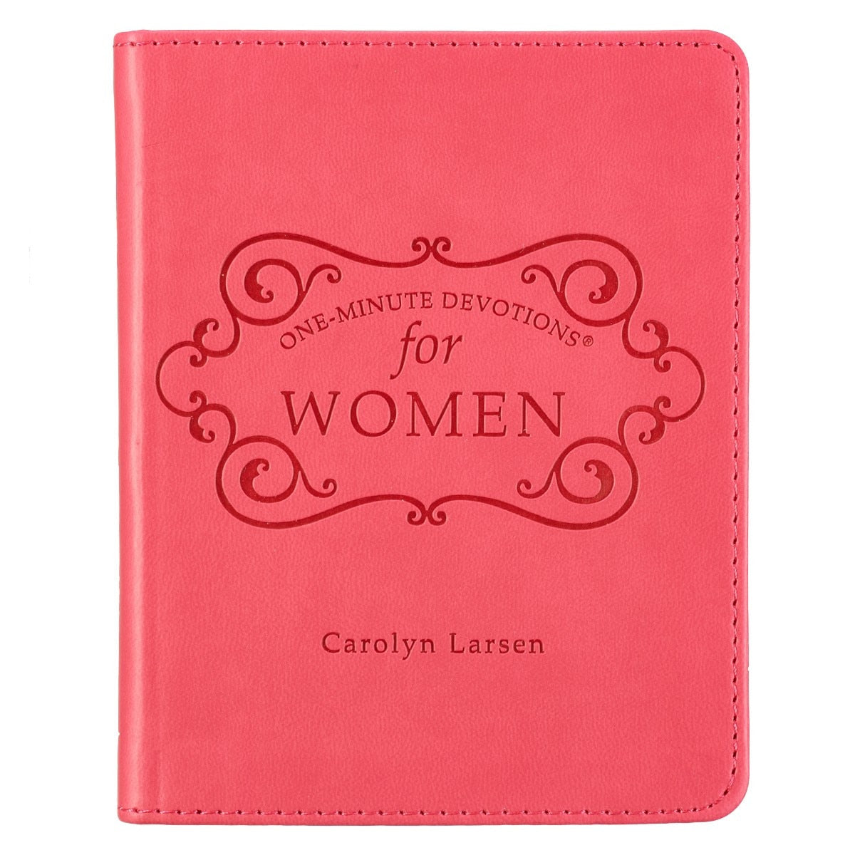 ONE MINUTE DEVOTIONS FOR WOMEN - PINK FAUX LEATHER