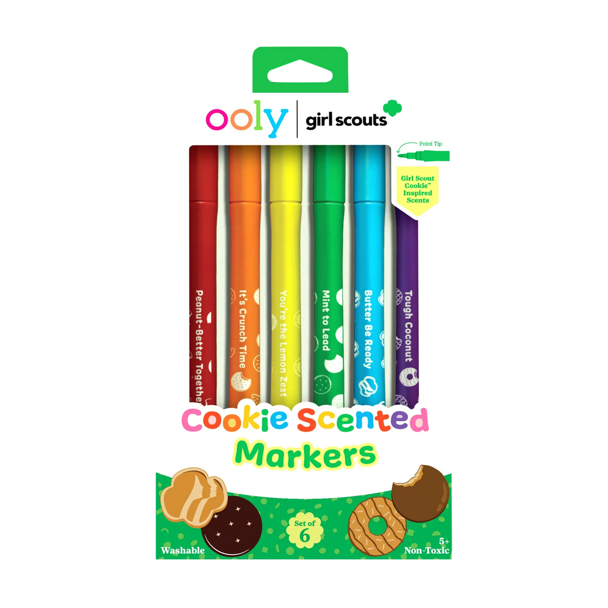 GIRLS SCOUTS COOKIE SCENTED MARKERS SET OF 6