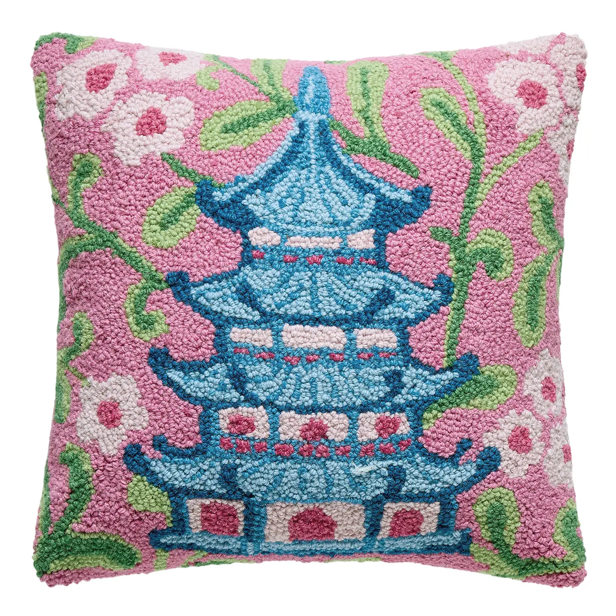 CHINOISERIE PAGODA HOOK PILLOW