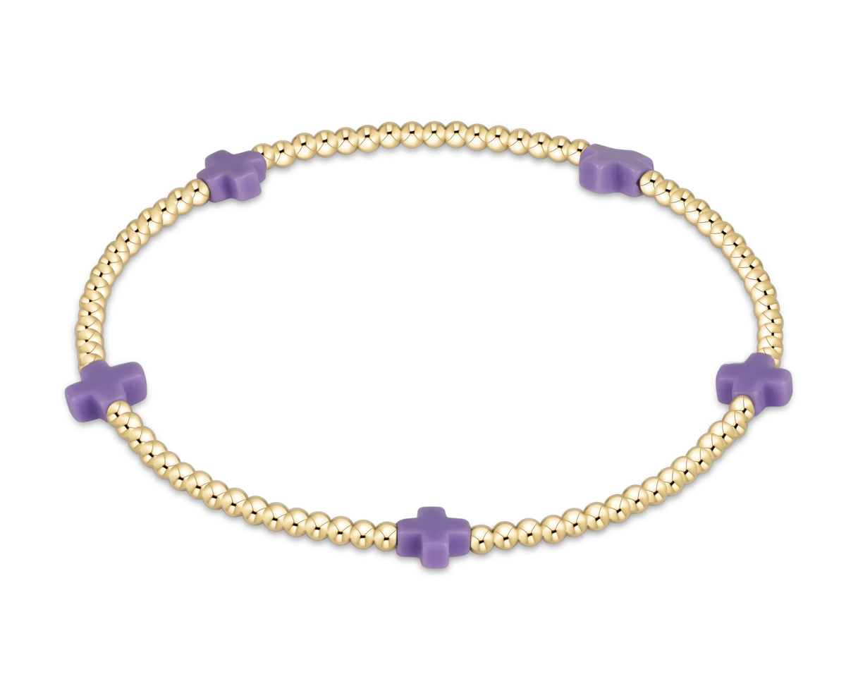 SIGNATURE CROSS SMALL BRACELET 2MM