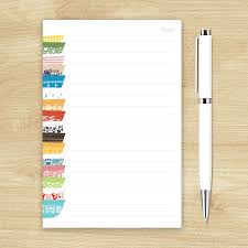 PYREX-INSPIRED STACK NOTEPAD - RETRO WRITING PAD