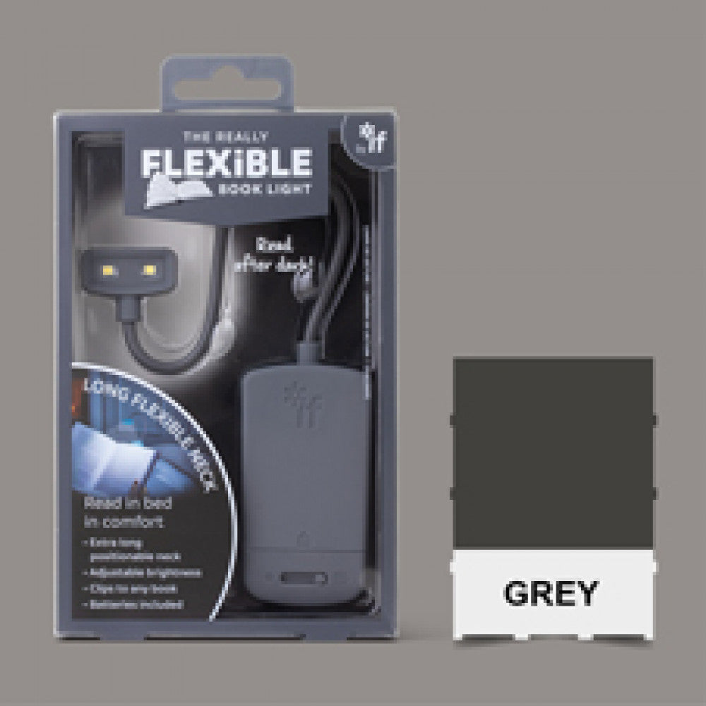 THE REALLY FLEXIBLE BOOK LIGHT - GRAY