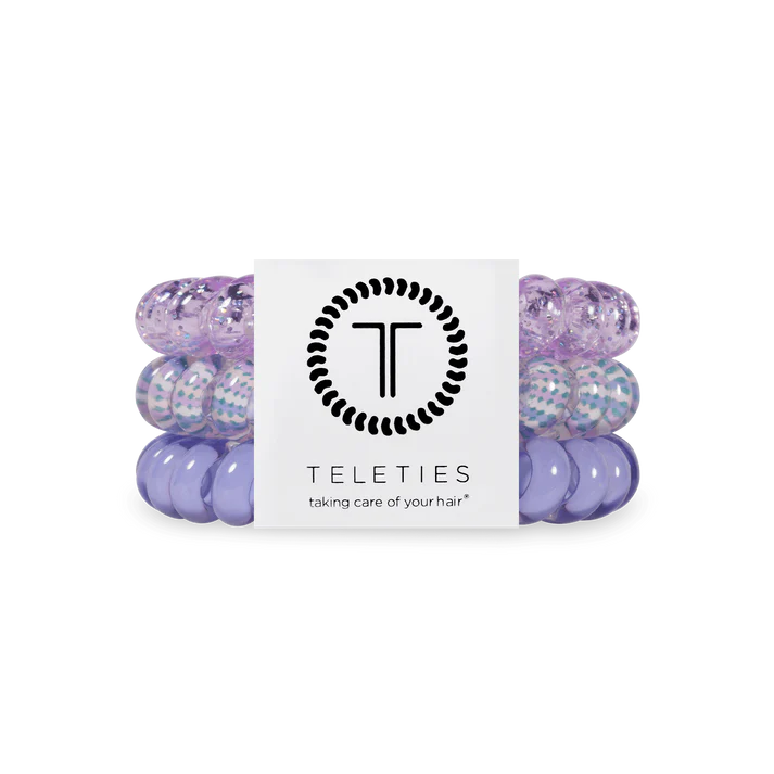 TELETIES LAVENDER MIST LARGE HAIR TIES