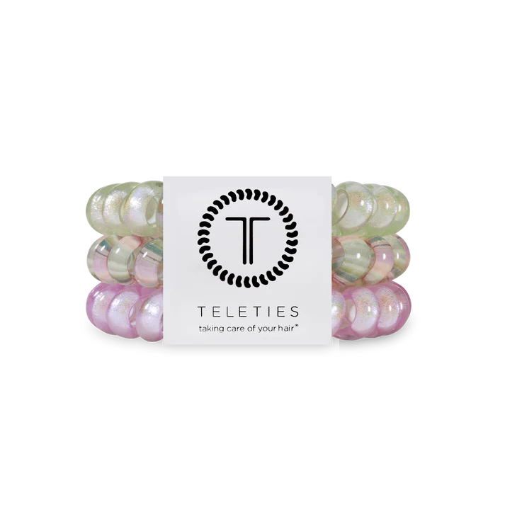 TELETIES OPAL GLOW LARGE HAIR TIES