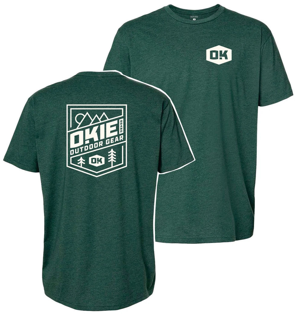 OKIE OUTDOOR GEAR BADGE T-SHIRT - GREEN