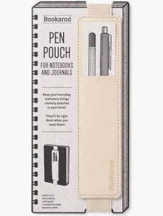 BOOKAROO PEN POUCH - CREAM