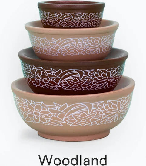 MINI PYREX-INSPIRED MIXING BOWLS STACKABLE DISPLAY SET