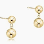 Classic 10mm Ball Drop Stud - Gold