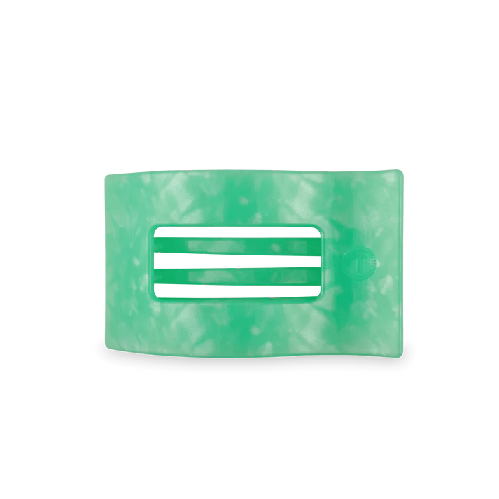 TELETIES SPRING SPLASH MEDIUM FLAT RECTANGLE HAIR CLIP