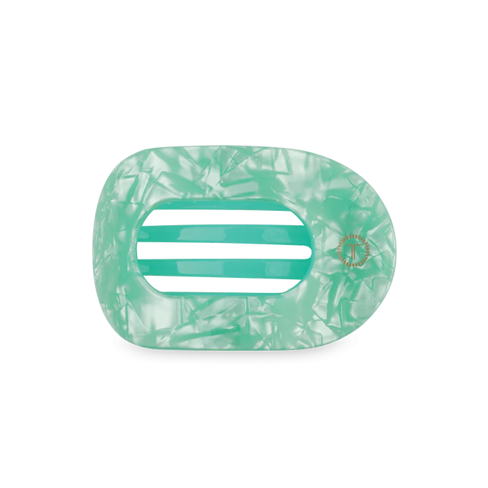 TELETIES SPRING SPLASH MEDIUM FLAT ROUND HAIR CLIP