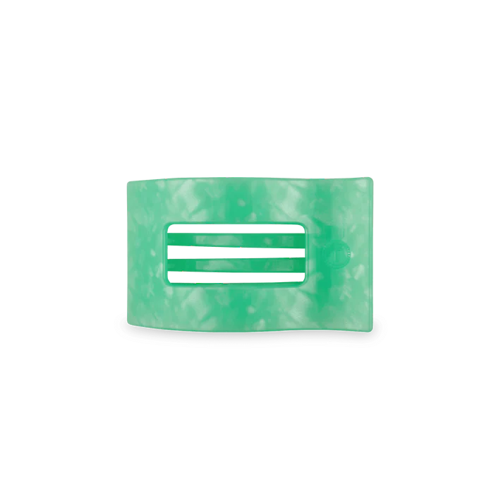 TELETIES SPRING SPLASH SMALL FLAT RECTANGLE HAIR CLIP