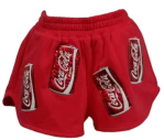 QUEEN OF SPARKLES RED COKE CAN SWEATSHIRT AND SHORTS SET